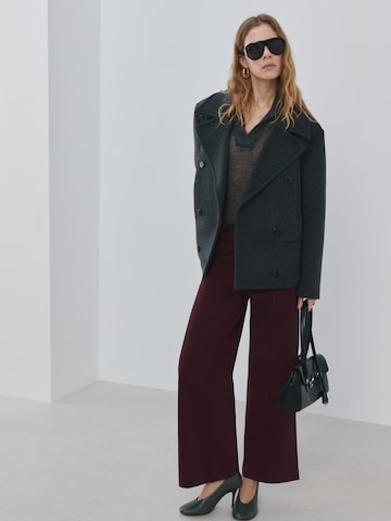 MANGO Wide Leg Jeans 'PALOMA' in Rot