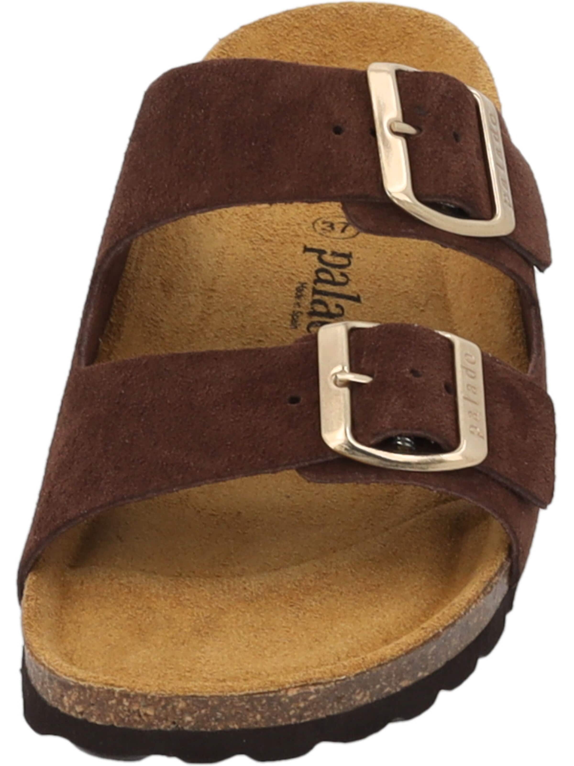 Palado - Zapatos abiertos 'Palado Korfu Suede Premium Leather' en marrón