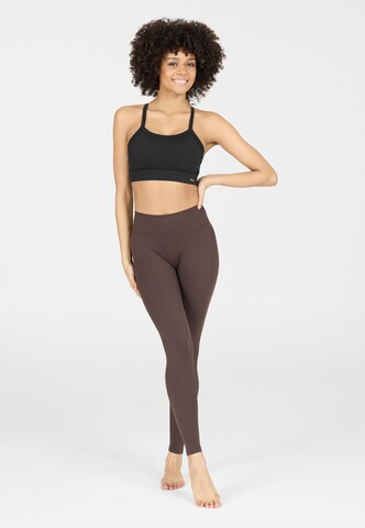 Athlecia Low support Sport bh 'Bloom V2' in Zwart