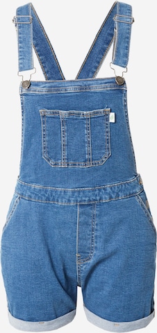 Urban Classics Regular Tuinbroek jeans in Blauw: voorkant