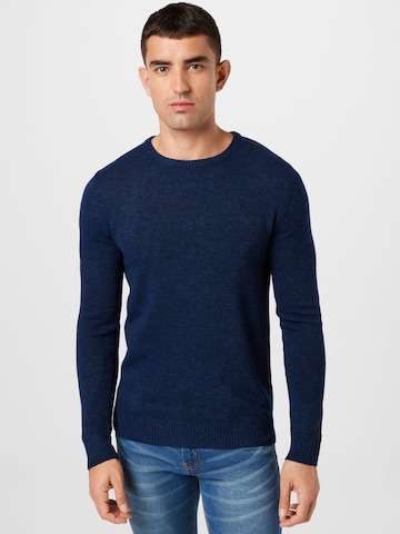 BLEND Sweater in Blue: front