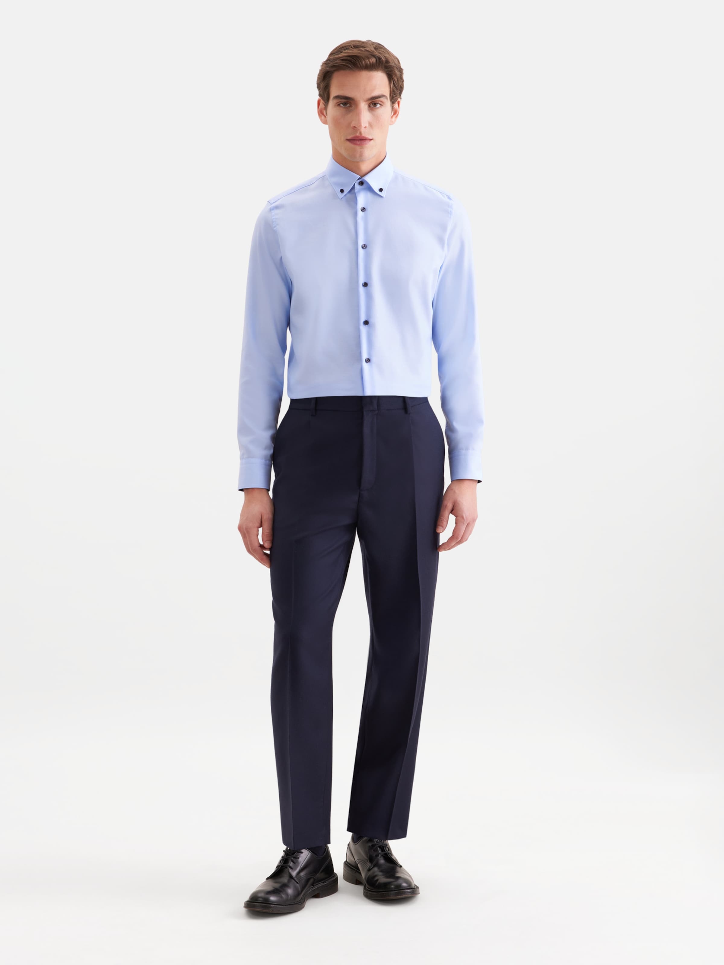 SEIDENSTICKER Slim fit Zakelijk overhemd in Blauw