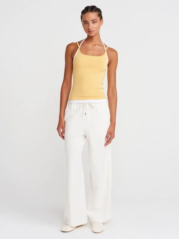 Dilvin Wide leg Broek in Wit