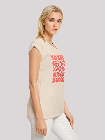 F4NT4STIC Shirt 'XOXO Herz Love' in Beige