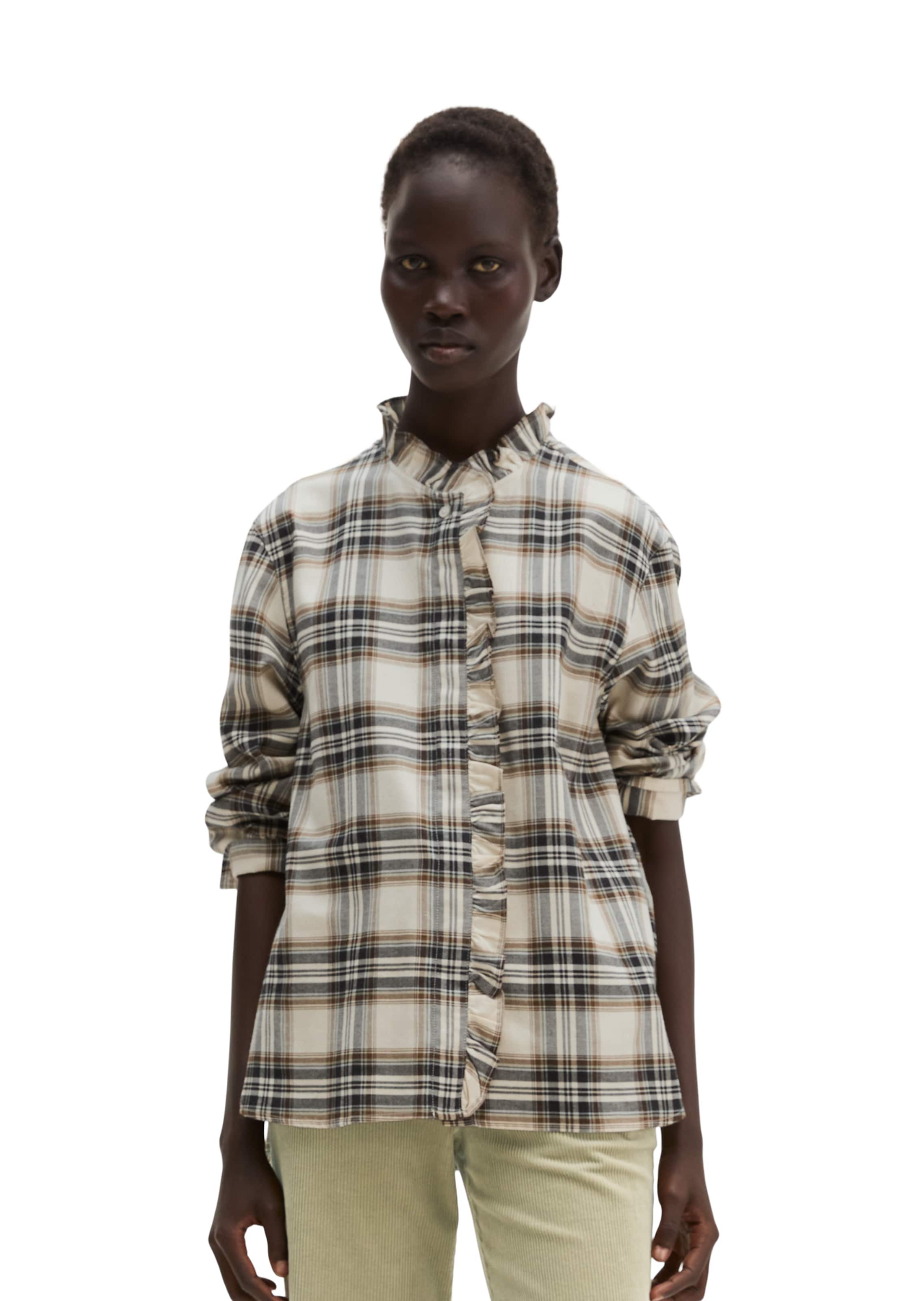 Marc O'Polo Blouse in Wit: voorkant