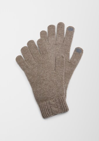 s.Oliver Full Finger Gloves in Brown