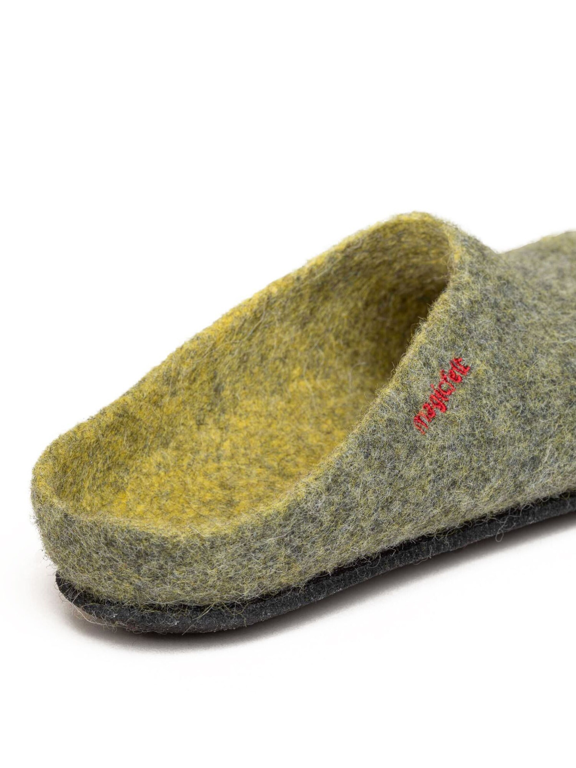 MagicFelt Slippers 'Filzpantoffel Magicfelt 709' in Yellow
