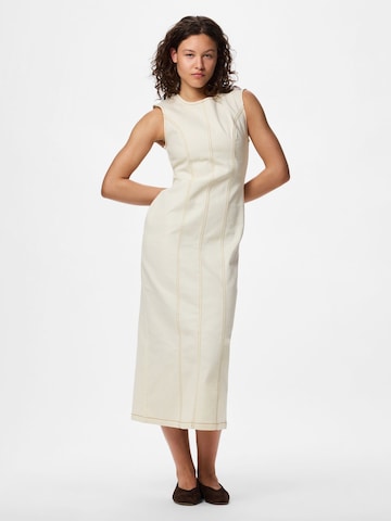 PIECES Dress 'PCFRANNA' in Beige