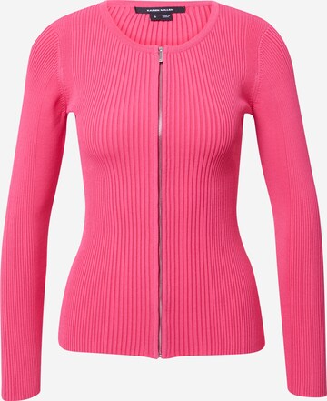 Karen Millen Knit cardigan in Pink: front