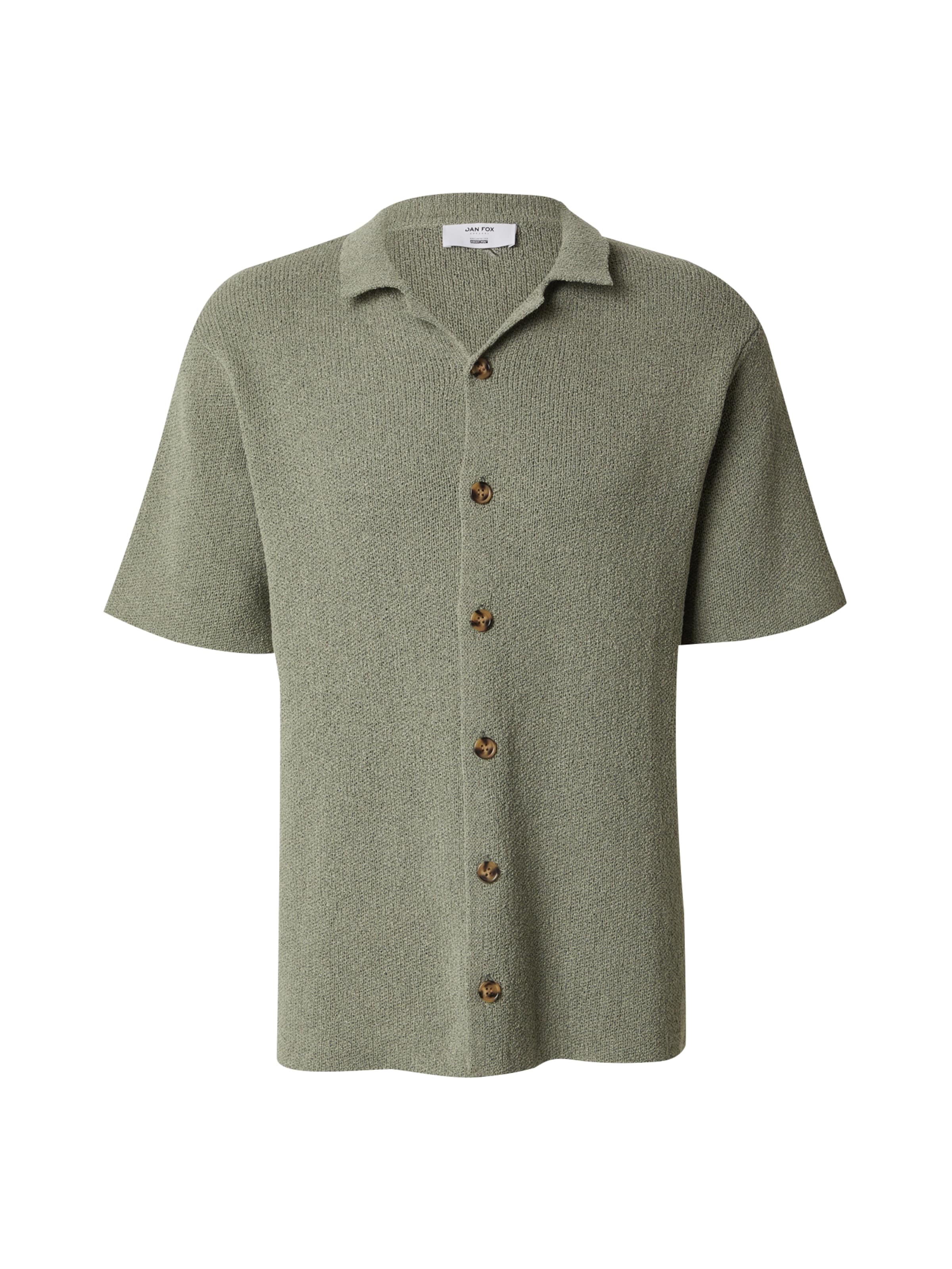 zaļš DAN FOX APPAREL Adīta jaka 'Gustav': no priekšpuses