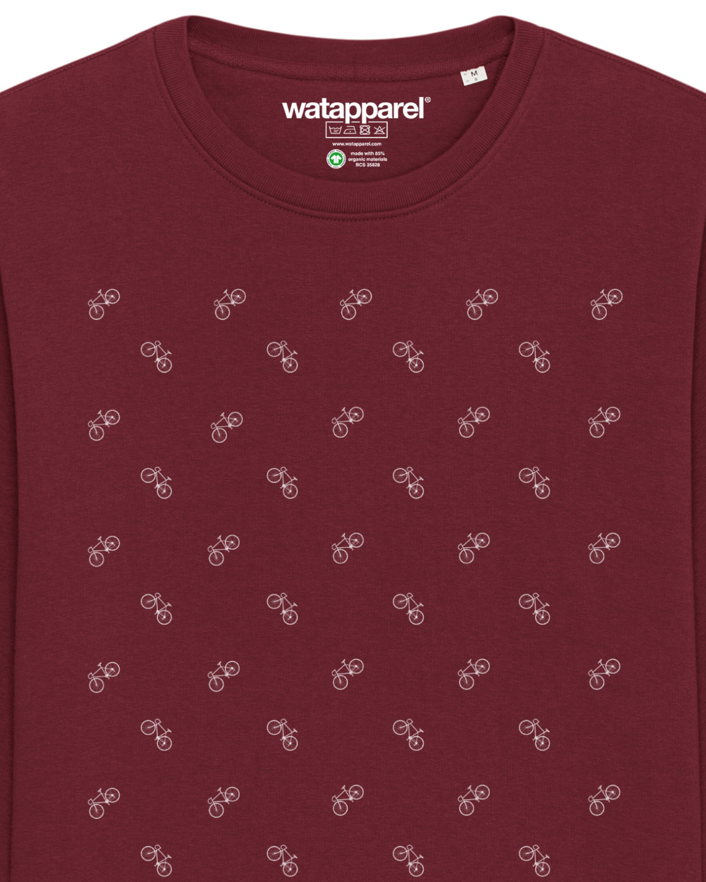 Felpa ' Fahrräder ' di Watapparel in rosso