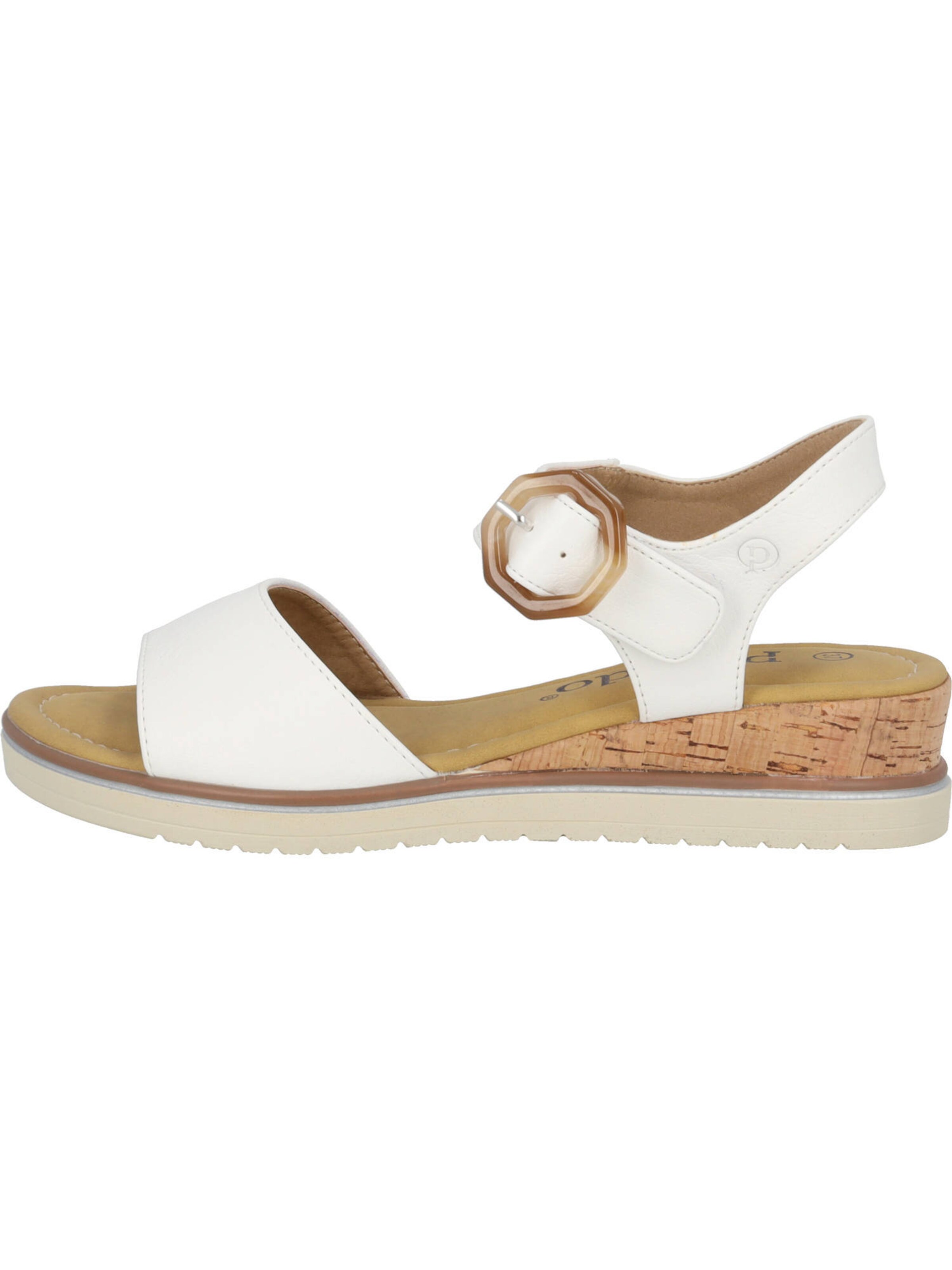 Palado Sandalen met riem 'Impures' in Wit: voorkant