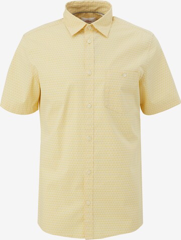 s.Oliver Slim fit Button Up Shirt in Yellow: front