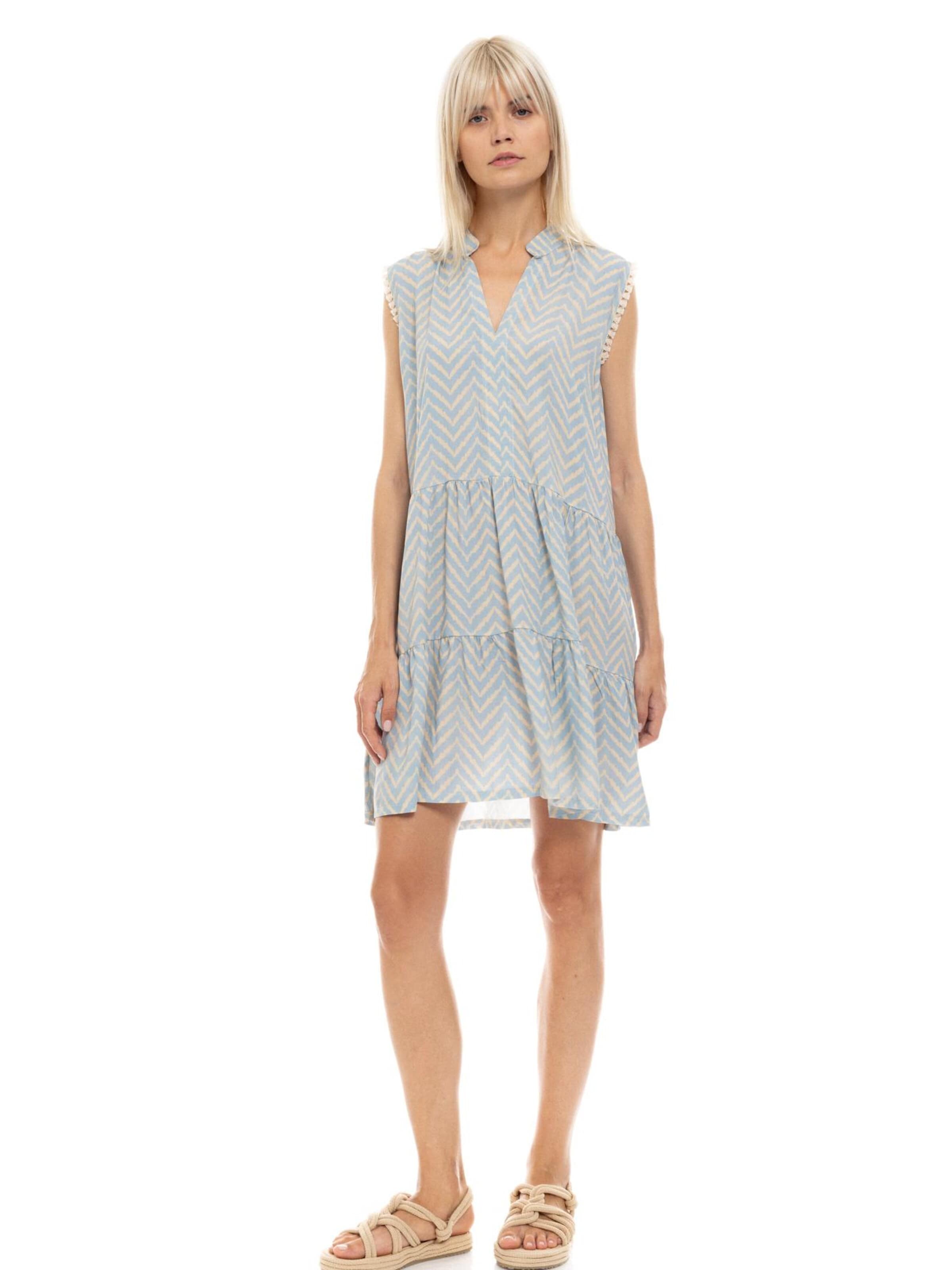 Pink Label - Vestido de verano 'BEACHWEAR CABANA' en azul