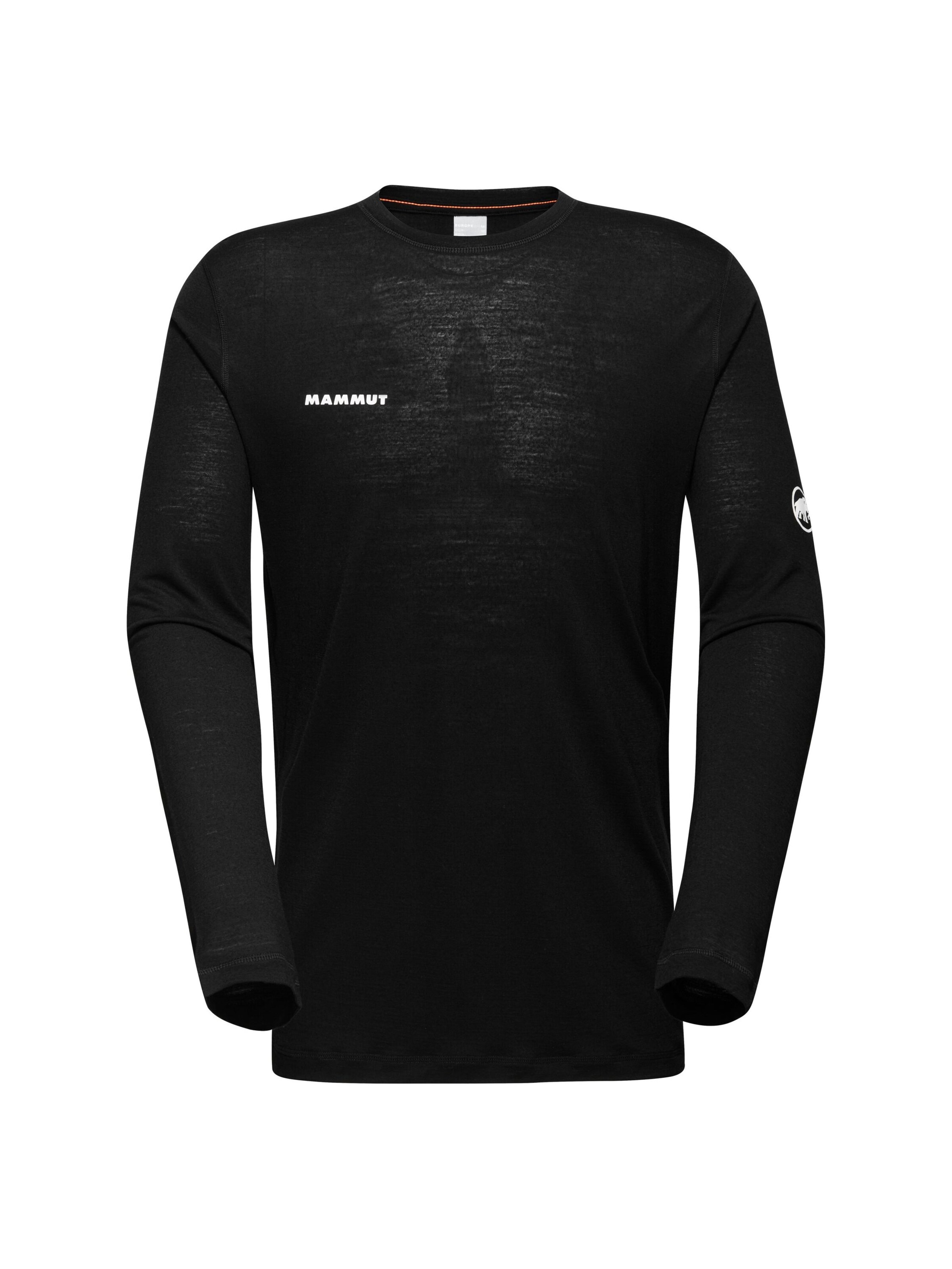 MAMMUT Funktionsshirt ‘Tree Wool' in Schwarz: Vorderseite