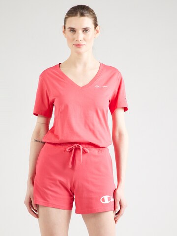 Champion Authentic Athletic Apparel - Camiseta en rosa: frente