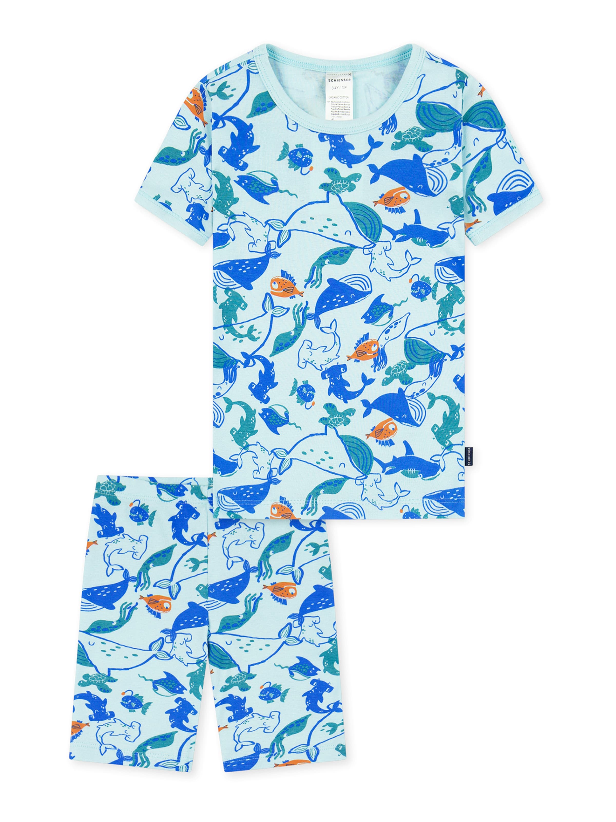 Pyjama ' Boys World ' SCHIESSER en bleu : devant