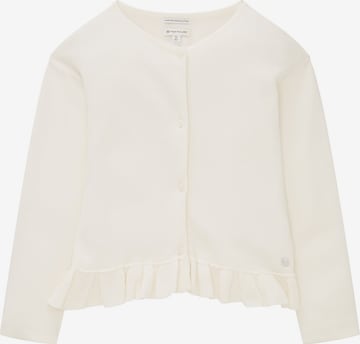 TOM TAILOR Knit cardigan in White: front