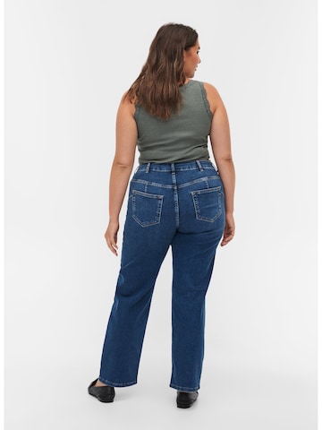 Zizzi Regular Jeans 'GEMMA' in Blauw