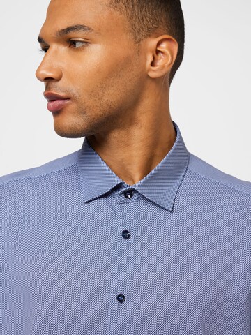 Slim fit Camicia di OLYMP in blu