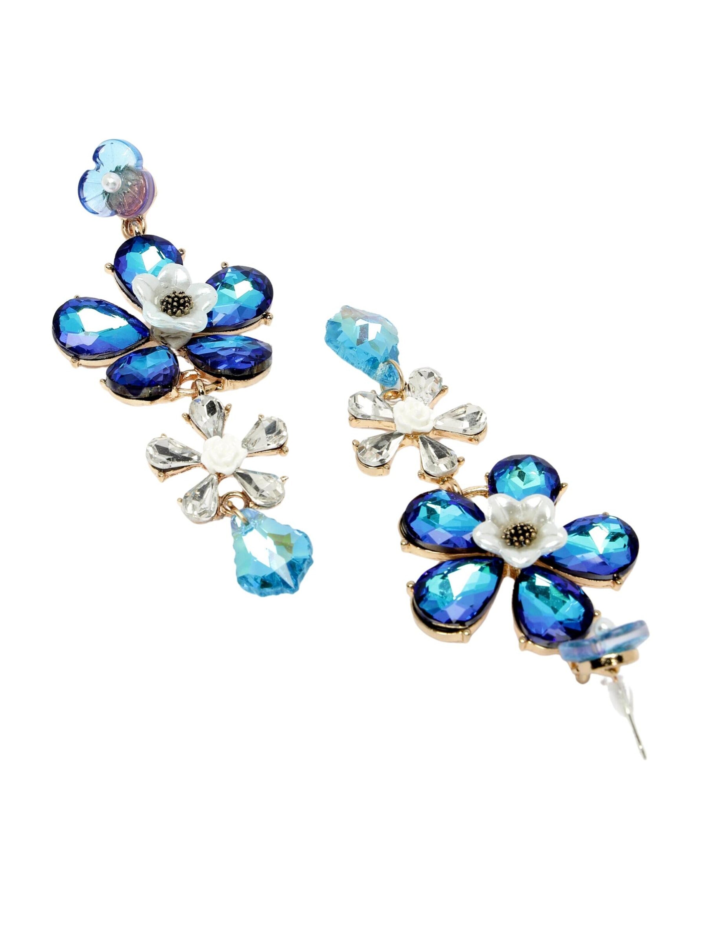 AVANT-GARDE PARIS Earrings 'Olgata' in Blue