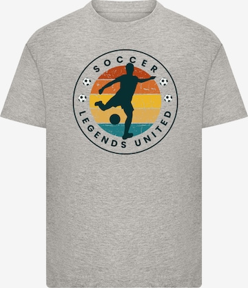 F4NT4STIC T-Shirt 'Soccer Legends United' in Grau: Vorderseite