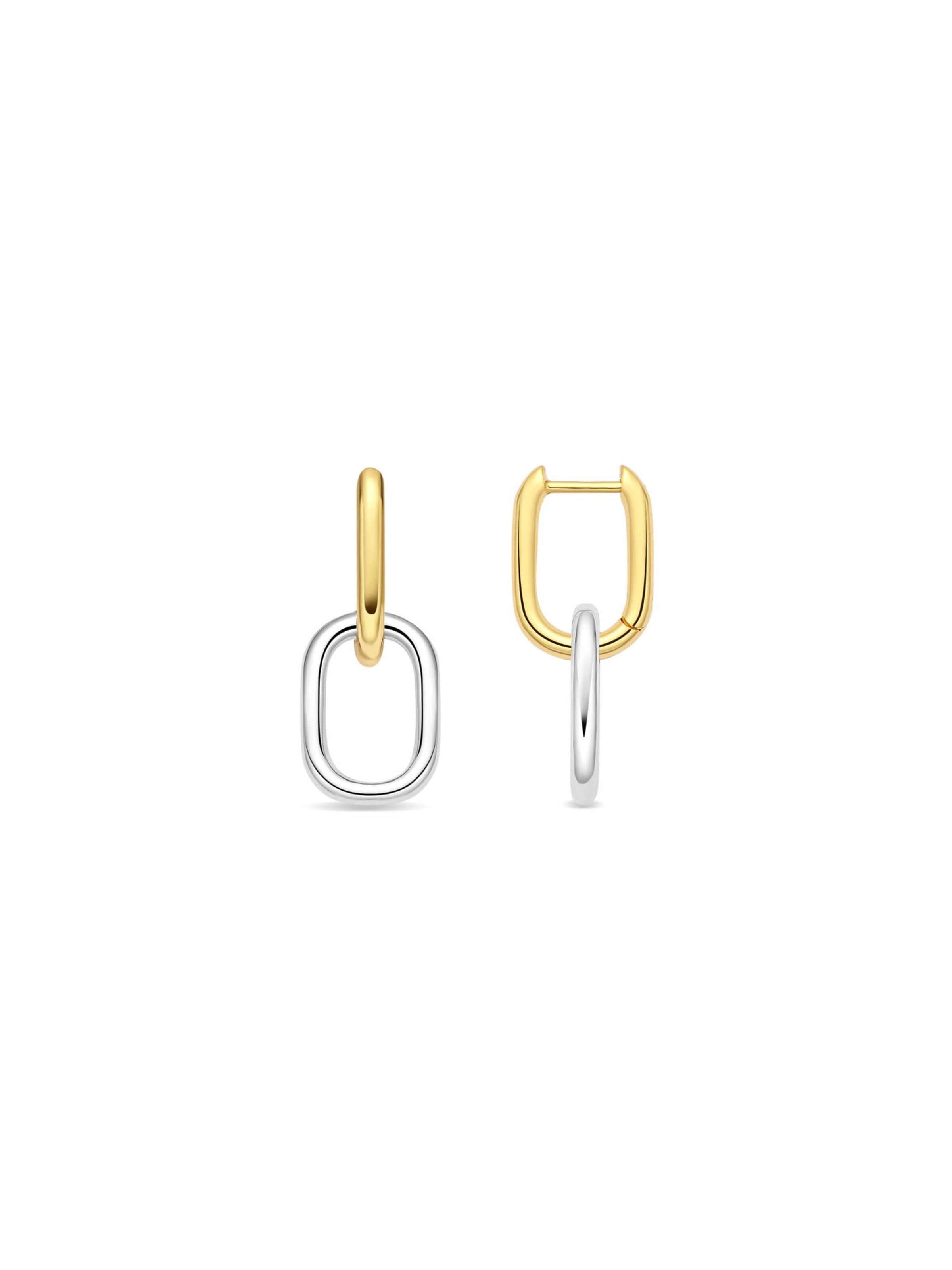 Luxenter - Pendientes 'Eldine' en amarillo: frente
