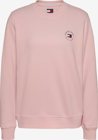 rožinė Tommy Jeans Megztinis be užsegimo 'ESSENTIAL': priekis