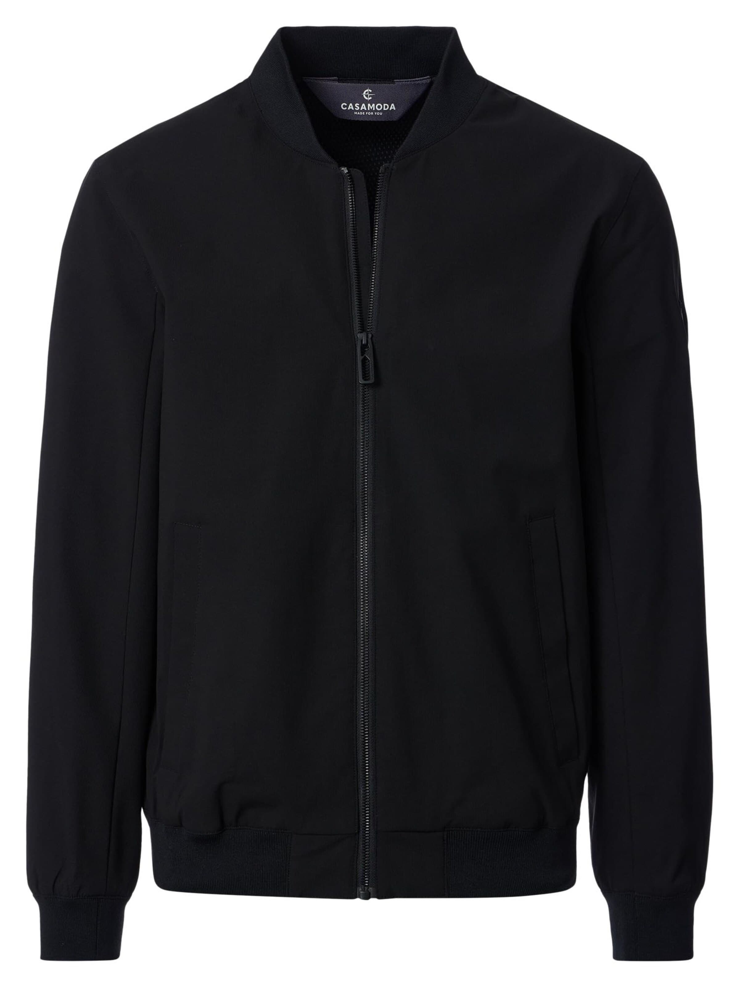 CASAMODA Übergangsjacke 'Basic'‌‌‌‌‌ in Schwarz: Vorderseite