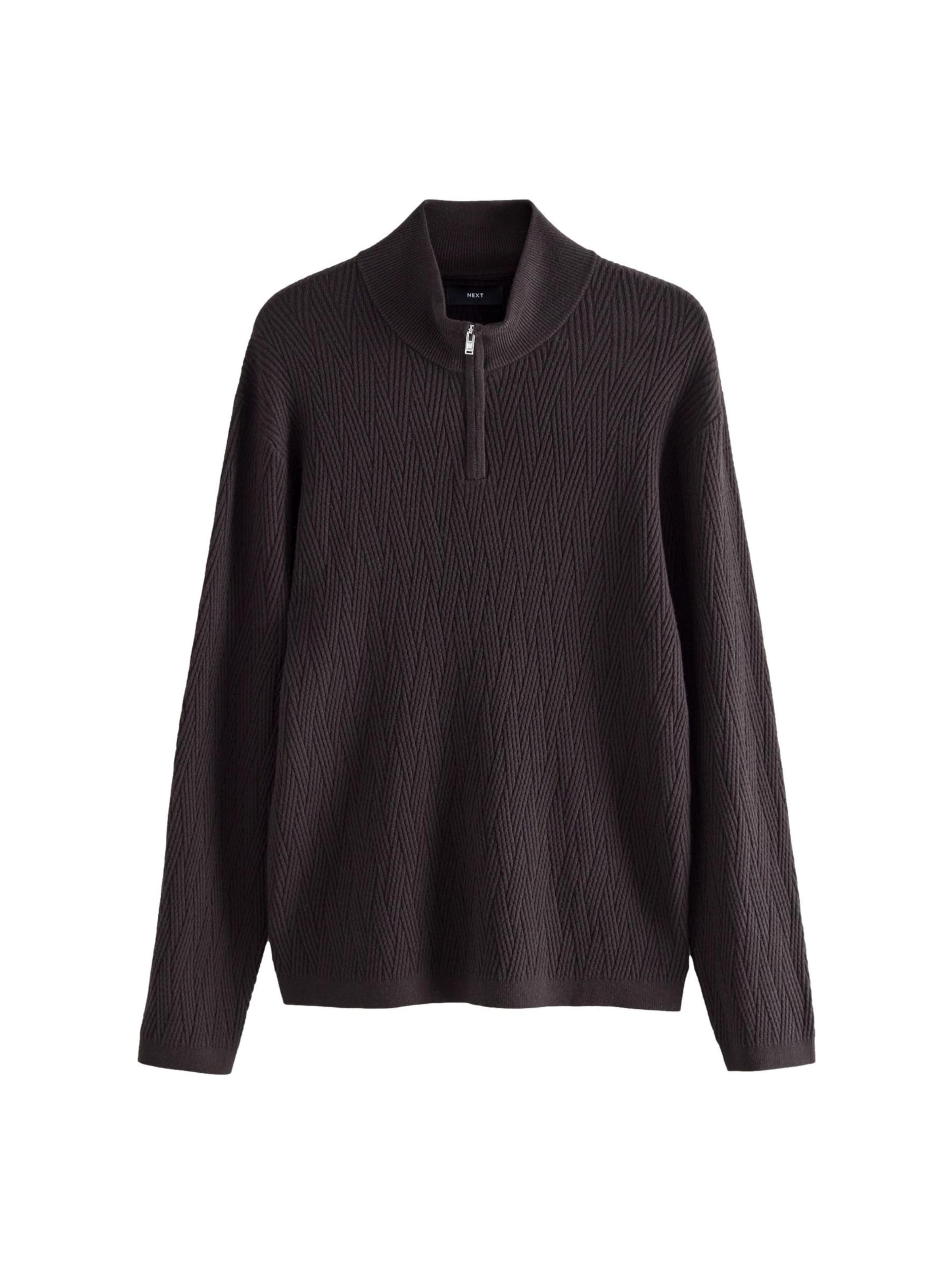 Next Pulóver - barna: elől