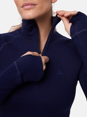 T-shirt fonctionnel 'Merino Halfzip' DANISH ENDURANCE en bleu