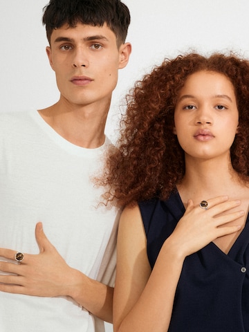 Pilgrim - Anillo 'Sense' en plata: frente