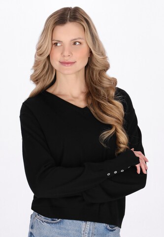 usha BLUE LABEL Pullover in Schwarz: Vorderseite