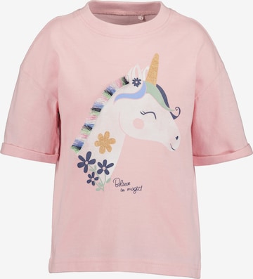 BLUE SEVEN Shirt 'kl Md T-Shirt, Rundhals' in Pink: front