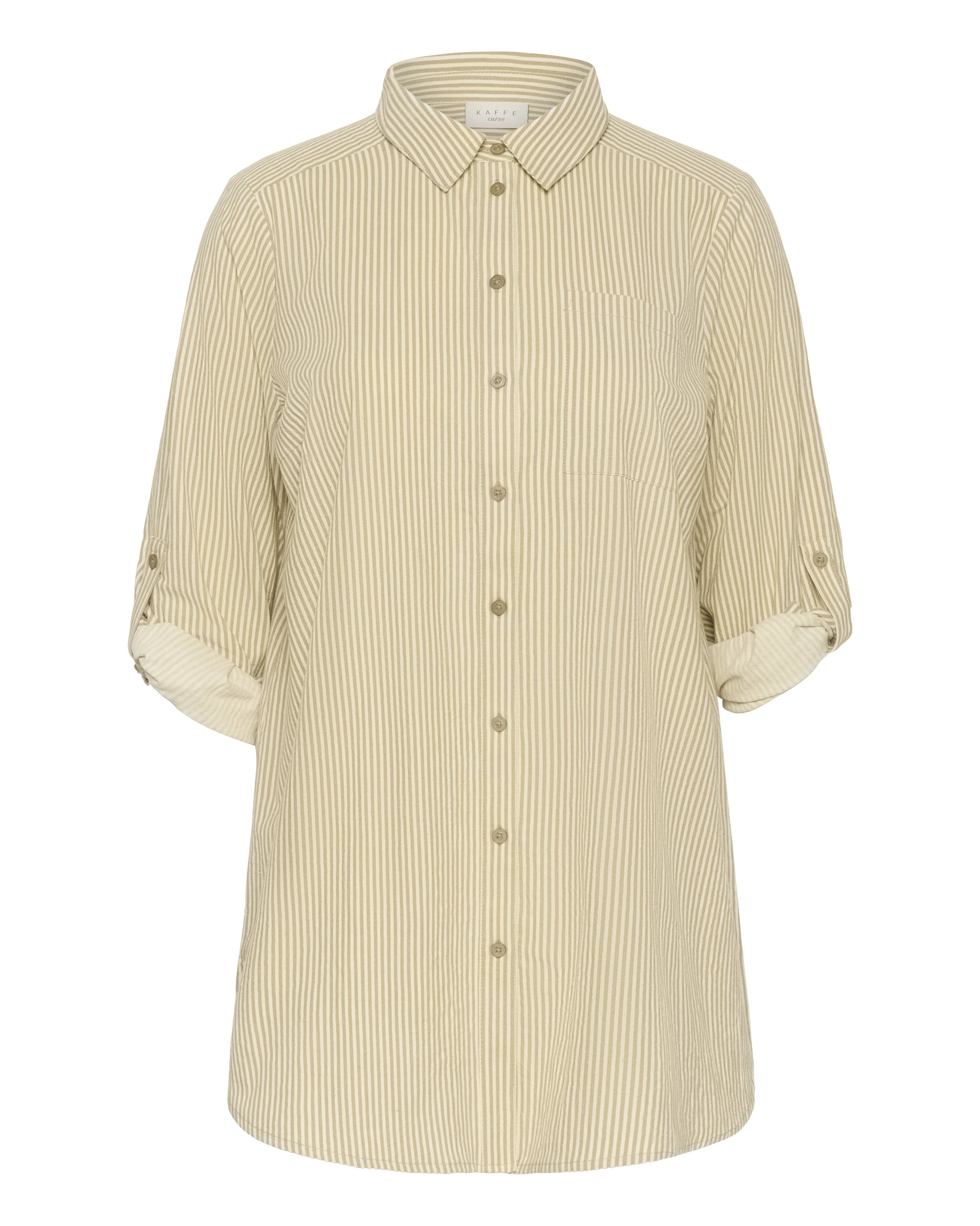 KAFFE CURVE Bluse 'Nana' in Beige: Vorderseite