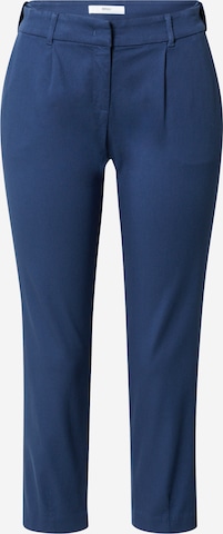 BRAX Pleat-Front Pants 'Maron' in Blue: front