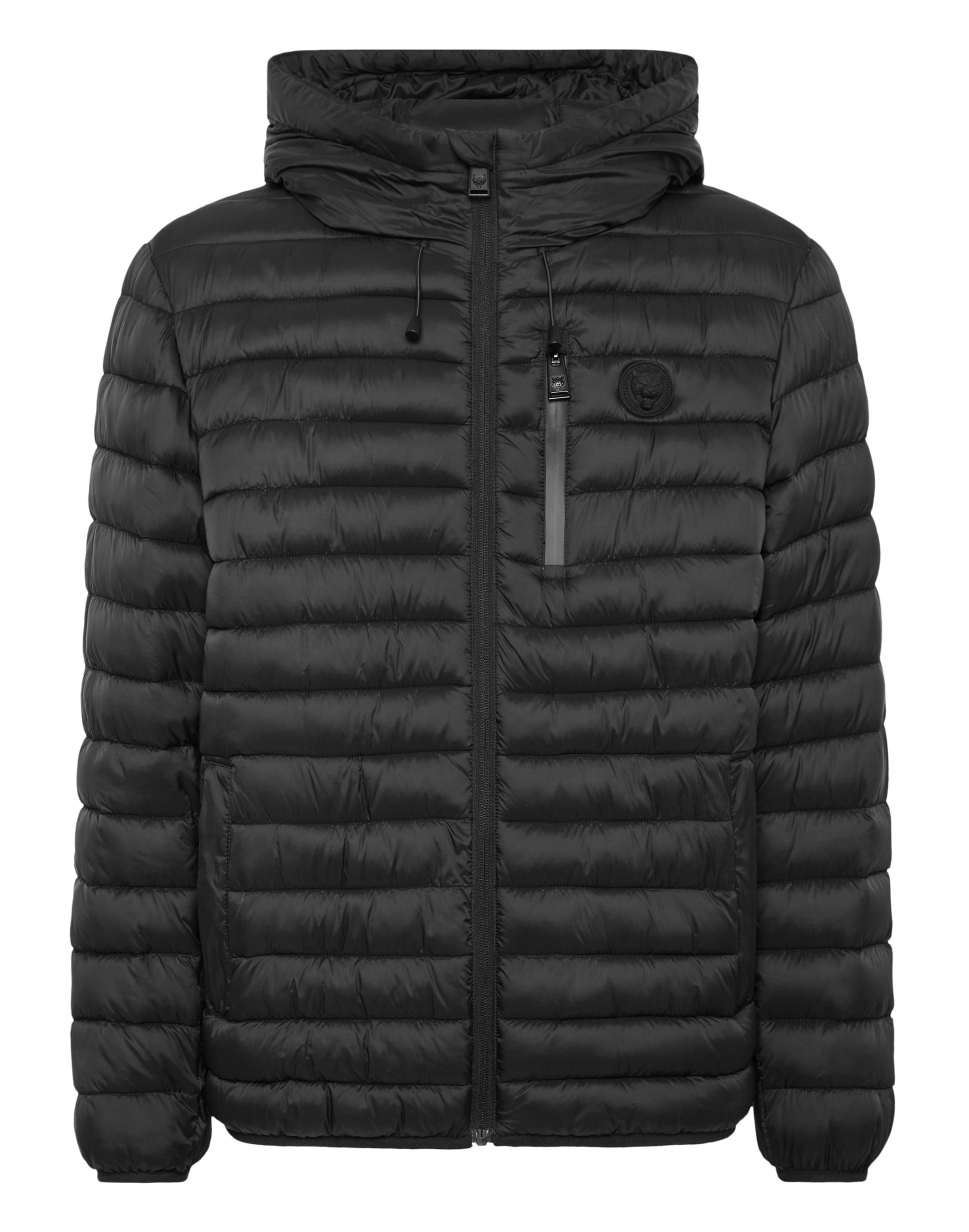 Plein Sport Jacke 'Tiger' in Schwarz: Vorderseite