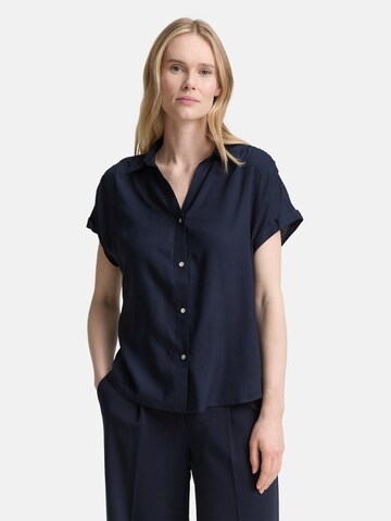 TOM TAILOR Blouse in Blauw: voorkant