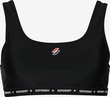 Superdry Bralette Bikini Top in Black: front