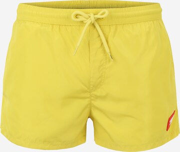 Shorts de bain 'Caybay' DIESEL en jaune : devant