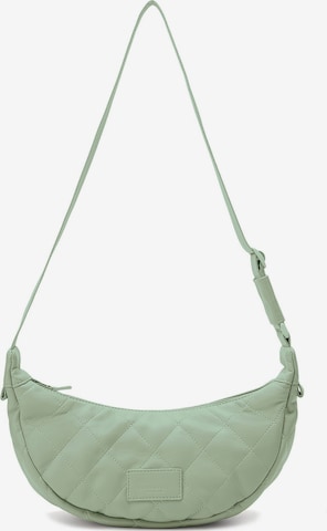 Seidenfelt Crossbody Bag 'Evenes' in Green: front