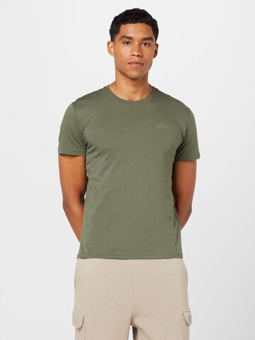 ALPHA INDUSTRIES T-Shirt in Grün: Vorderseite