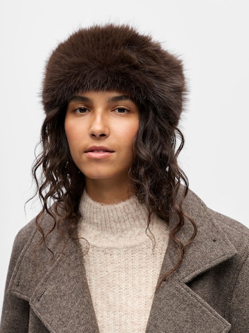 OBJECT Mütze in Braun: Vorderseite