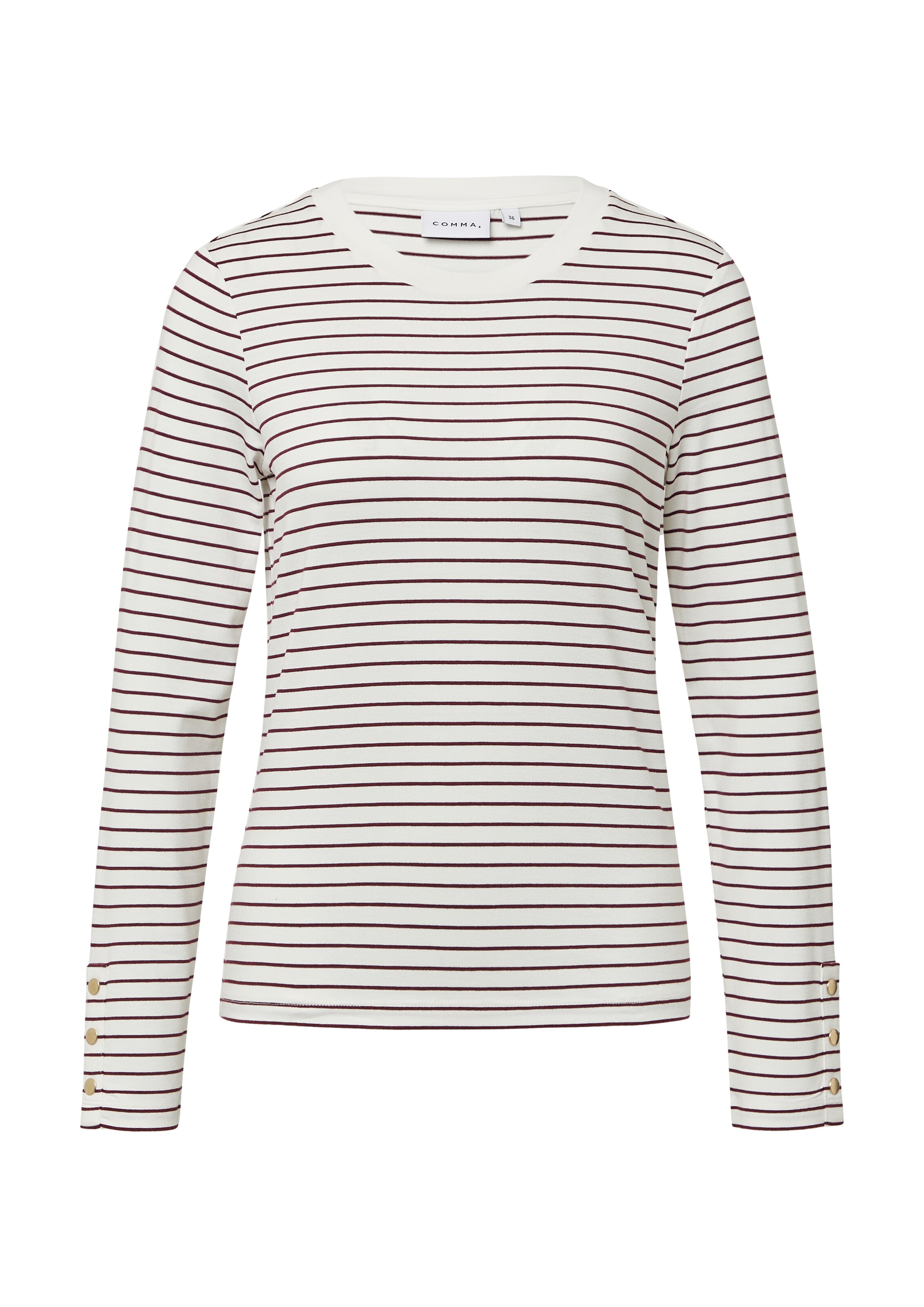 COMMA Tričko – bílá: přední strana