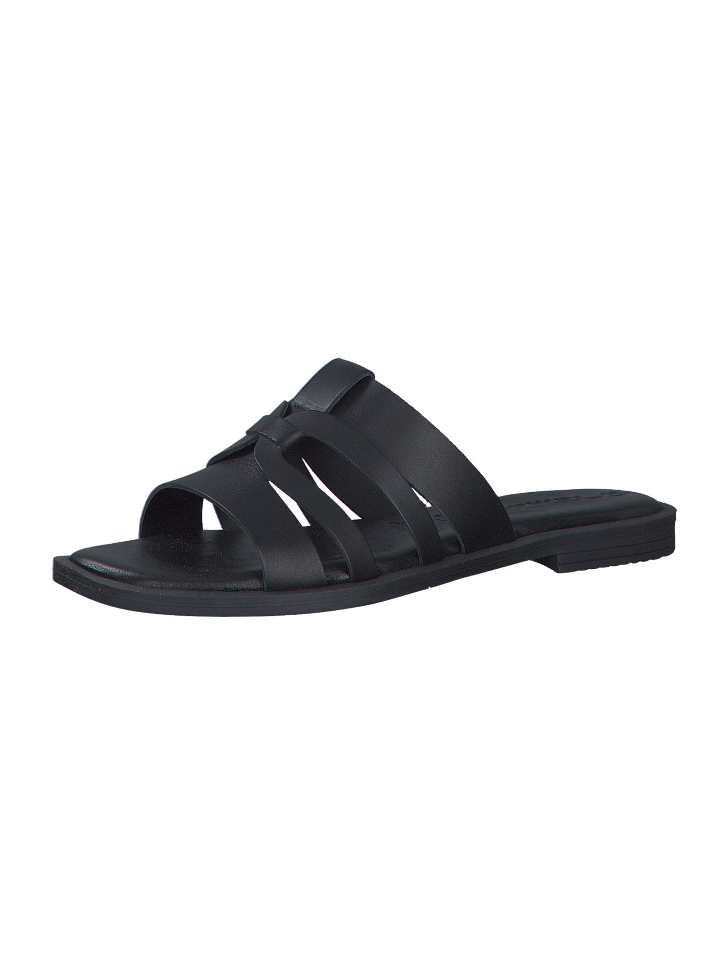 Tamaris Pantolette in Schwarz: Vorderseite
