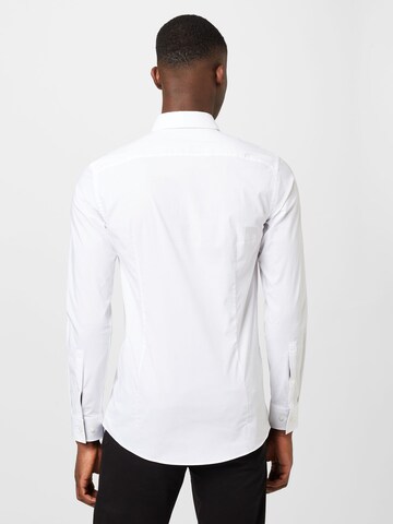 HUGO Slim Fit Hemd 'Ekoy' in Weiß