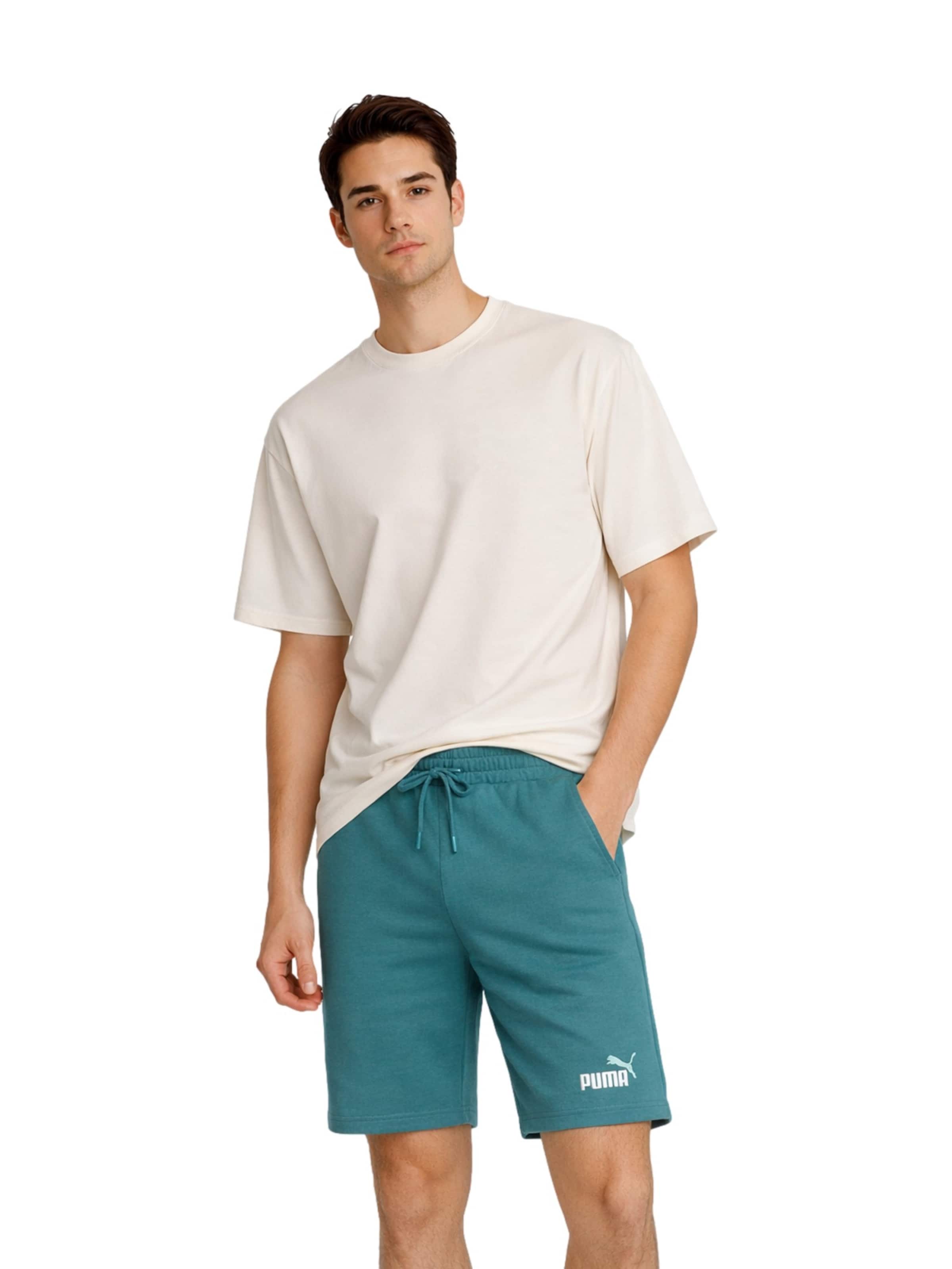 Regular Pantalon de sport 'ESS 2 Color No. 1' PUMA en vert : devant