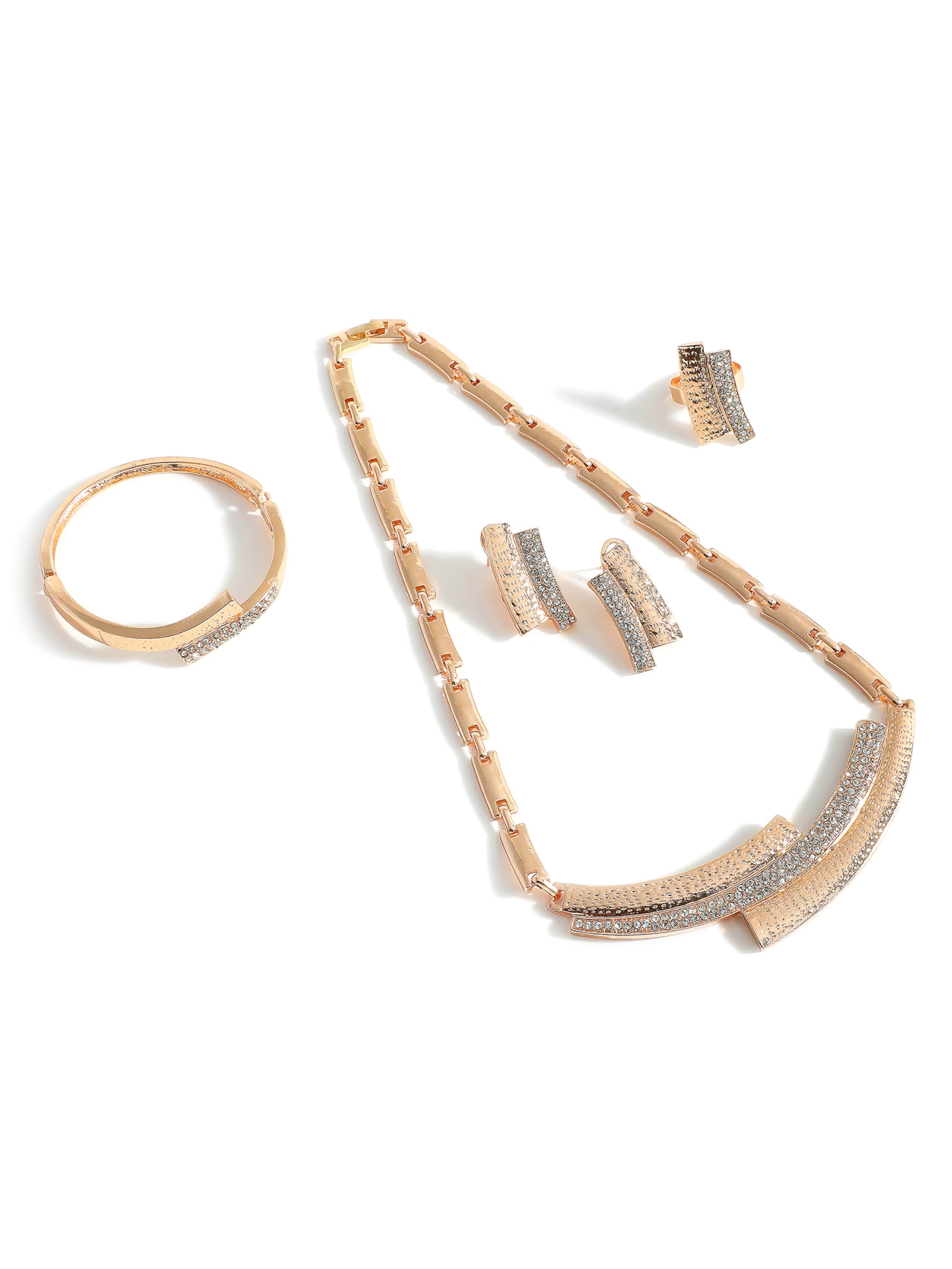 SOHI Set nakita 'Pista' | rožnato zlata / srebrna barva, Prikaz izdelka