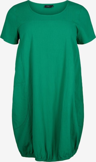 Zizzi Φόρεμα 'JEASY' σε σκούρο πράσινο, Άποψη προϊόντος