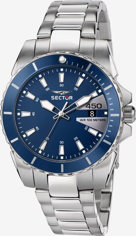 SECTOR Analog Watch in Silver: front
